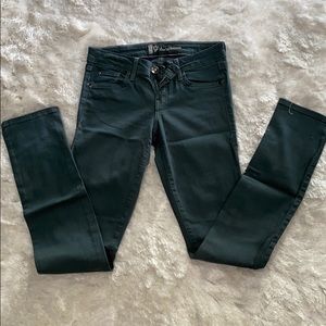 Level 99 dark green jeggings for sale